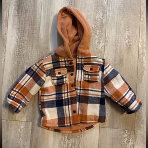 Car and Jack Hooded Fleece Flannel size 12M
